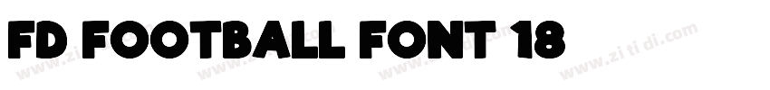 FD Football Font 18字体转换